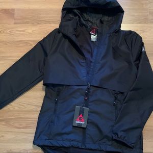 NWT Gerry Black Windbreaker Jacket